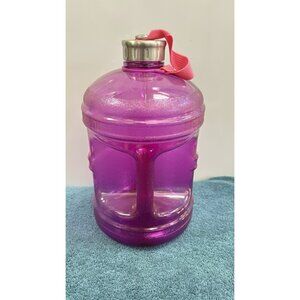 Violet BPA FREE 1 Gallon Water Bottle Steel Cap Jug Container Canteen Reusable